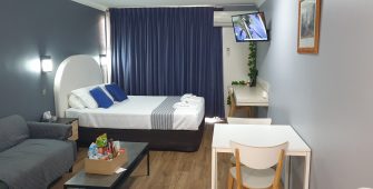 corporate motel room at Central Motel Ipswich