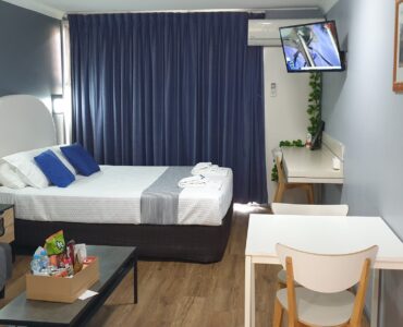 corporate motel room at Central Motel Ipswich
