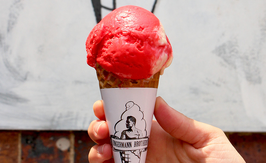 Christmas-themed ice cream