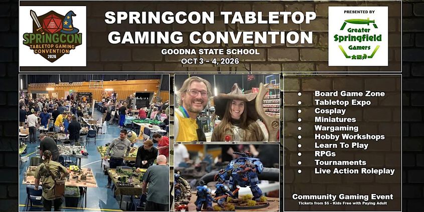 SpringCon TableTop Gaming Convention 2026
